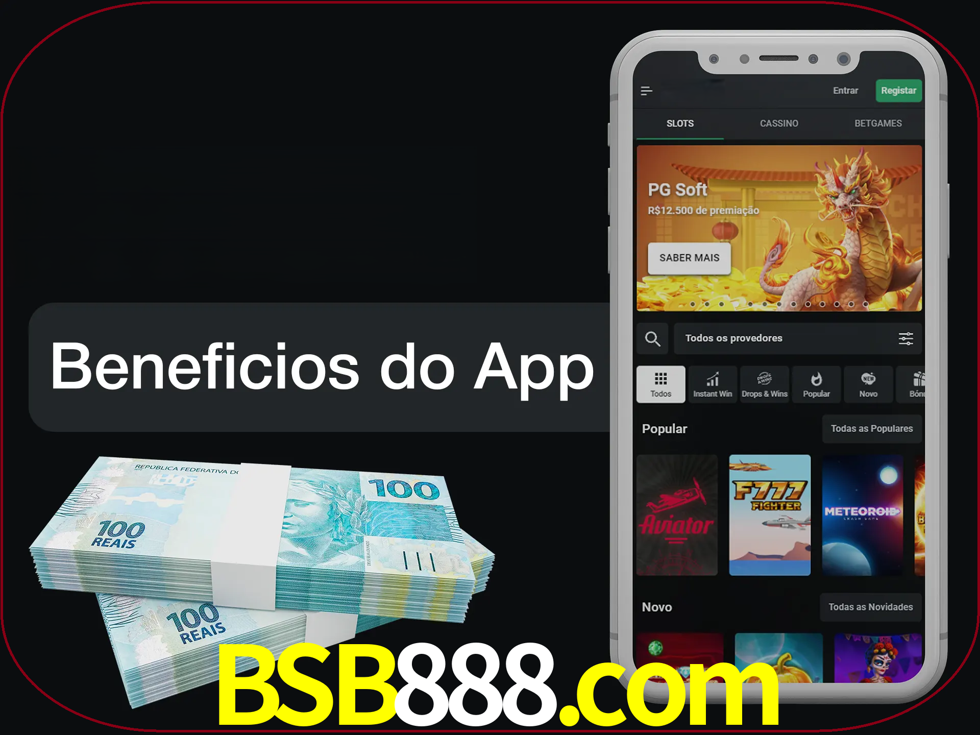 Obtenha todos os benefícios usando o aplicativo.