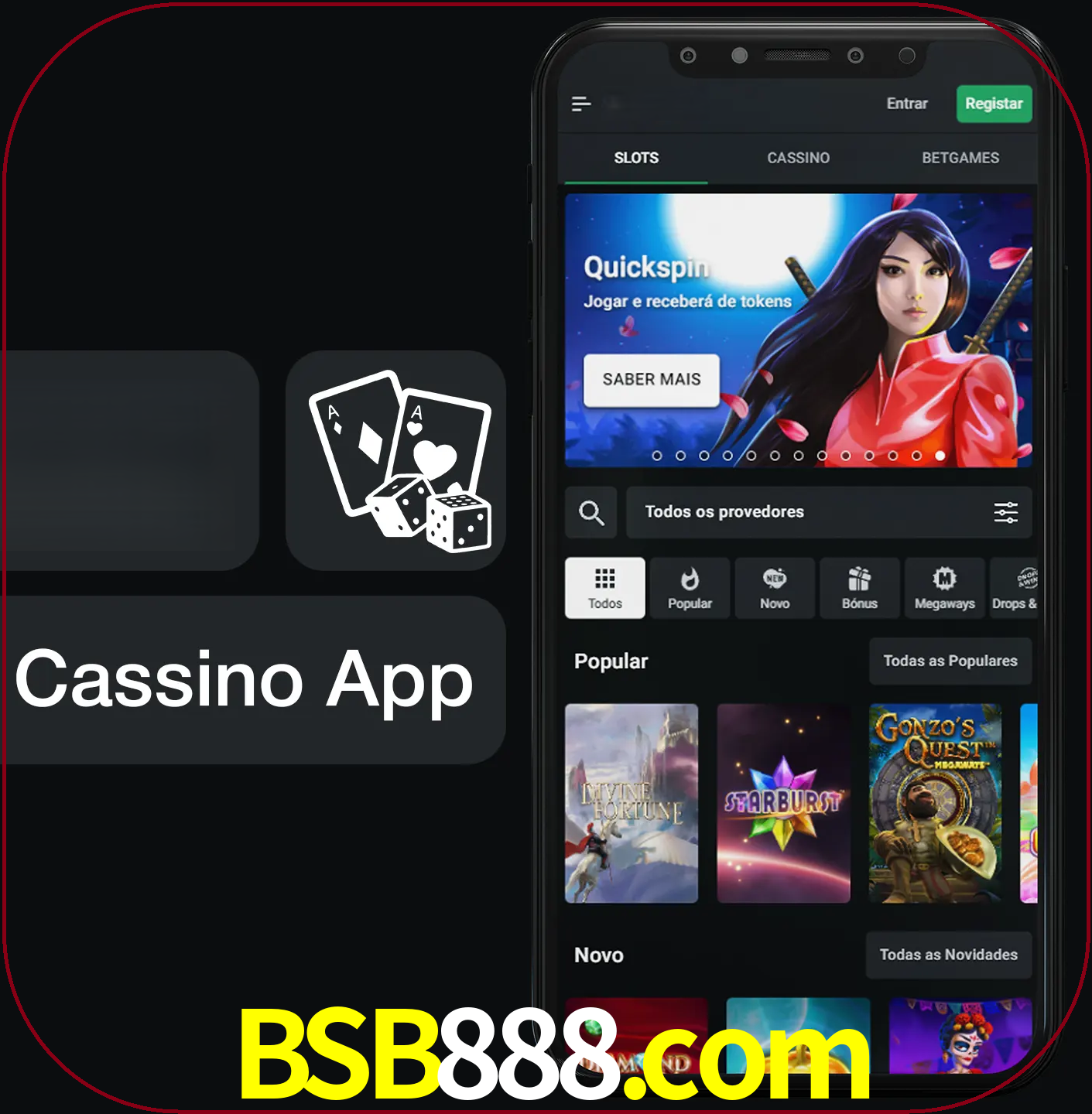 Jogue jogos de cassino e ganhe.