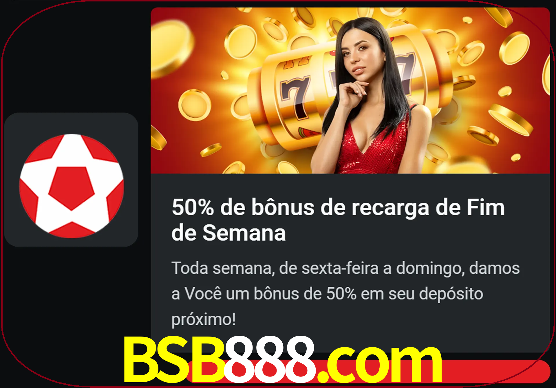 Volte a cada semana para receber novos bônus em dinheiro.