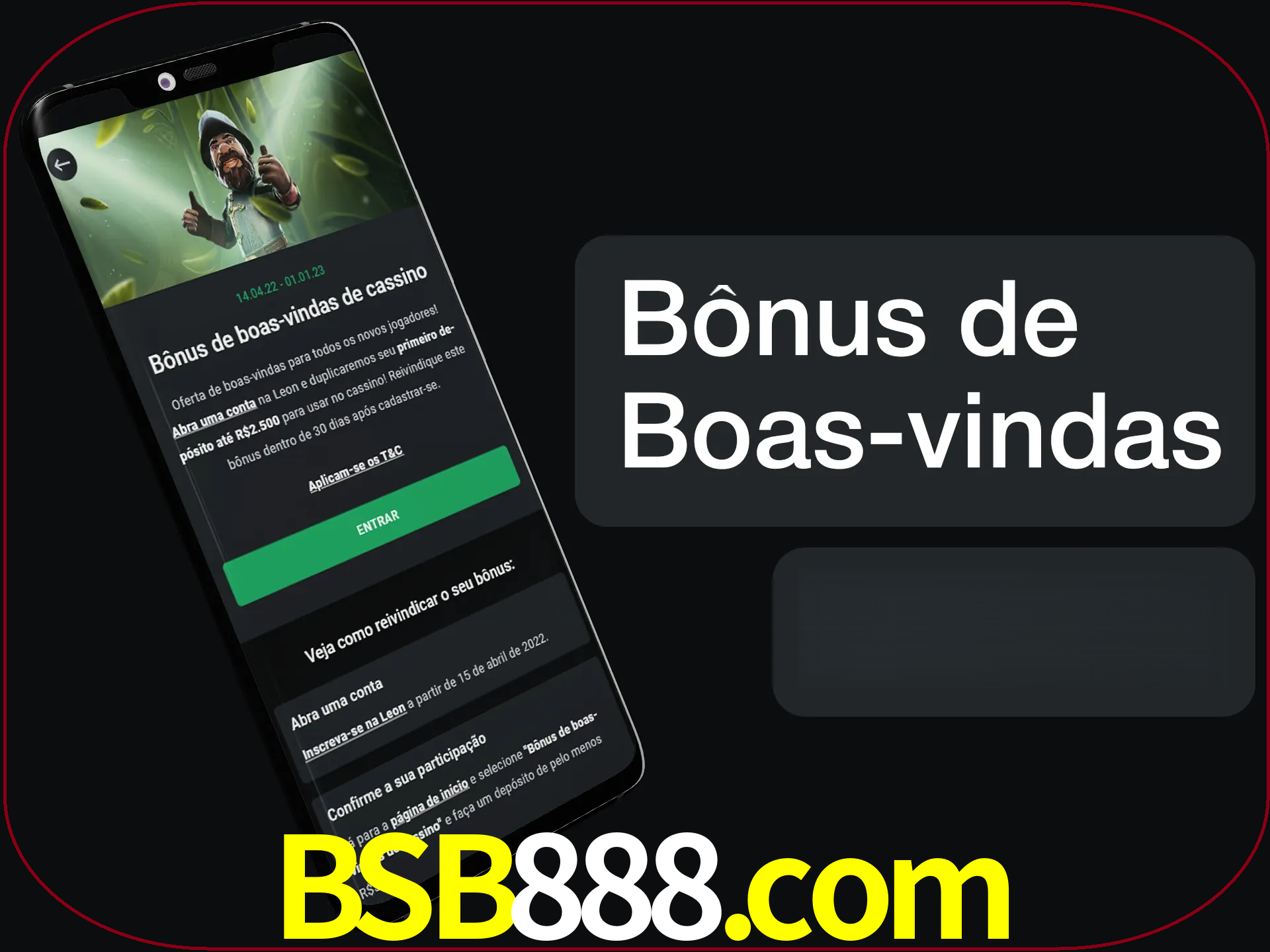 Não se esqueça de usar o bônus de boas-vindas.
